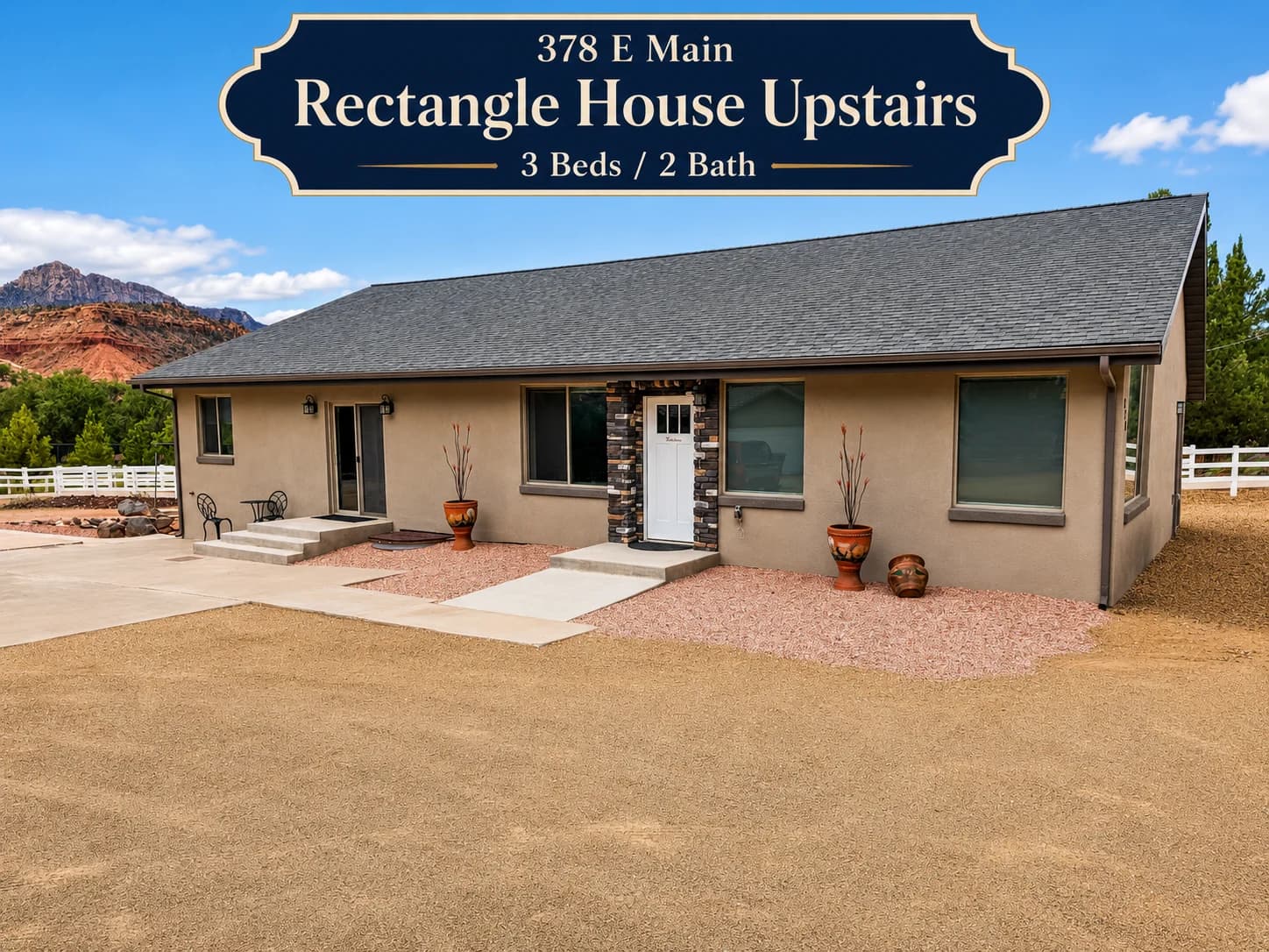 Rectangle House Upstairs at 378 E Main
